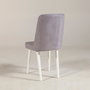 Hanah Home Soho Sillón de Terciopelo Blanco - Moderno y Elegante para Salón con Patas de Carpe